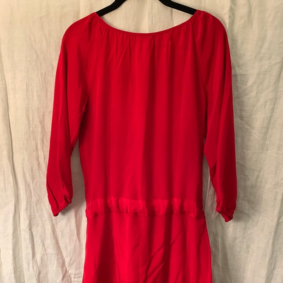 Amour Vert Red Drawstring Dress - Picture 5 of 6